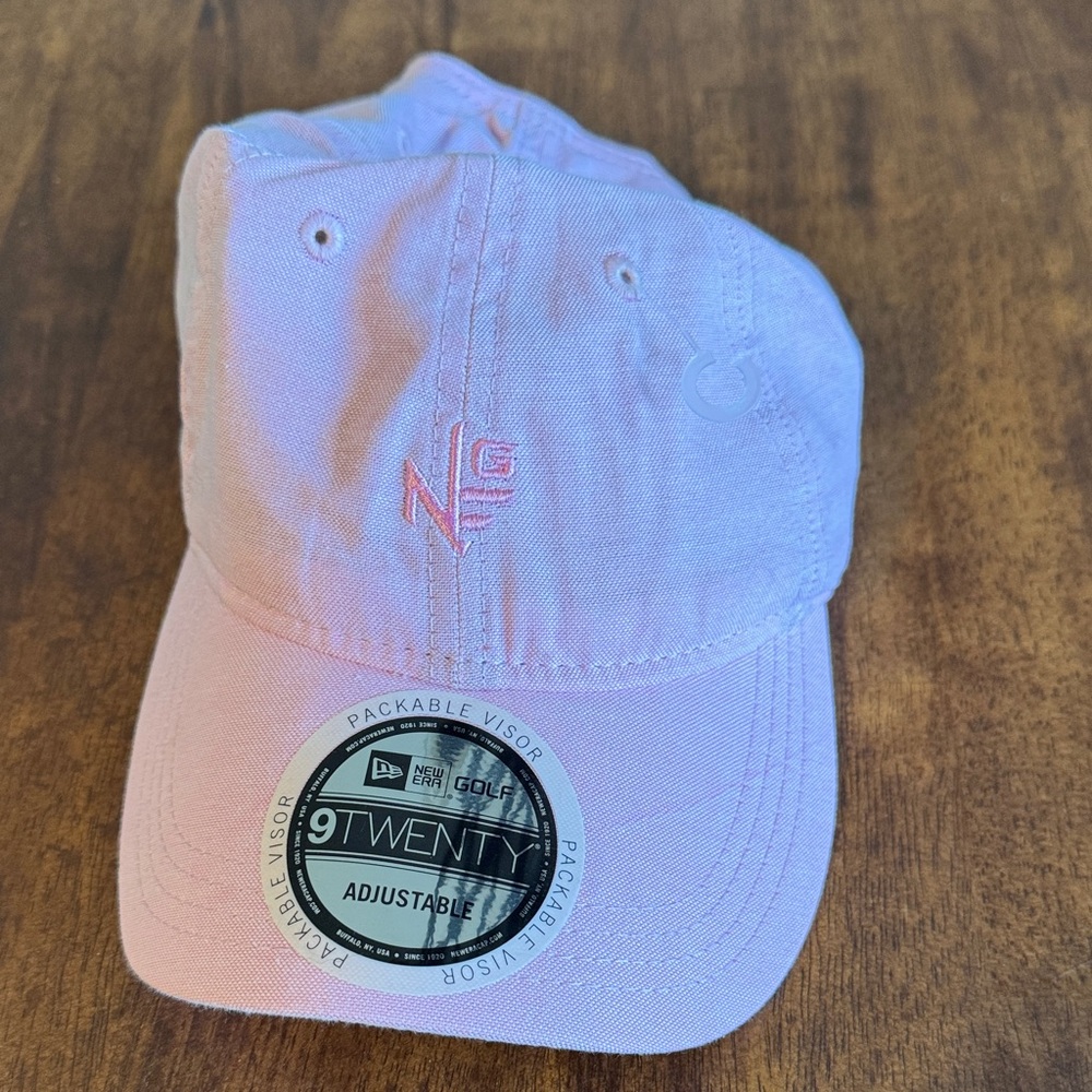 NWT New Era Pink Linen Golf Hat Packable!
